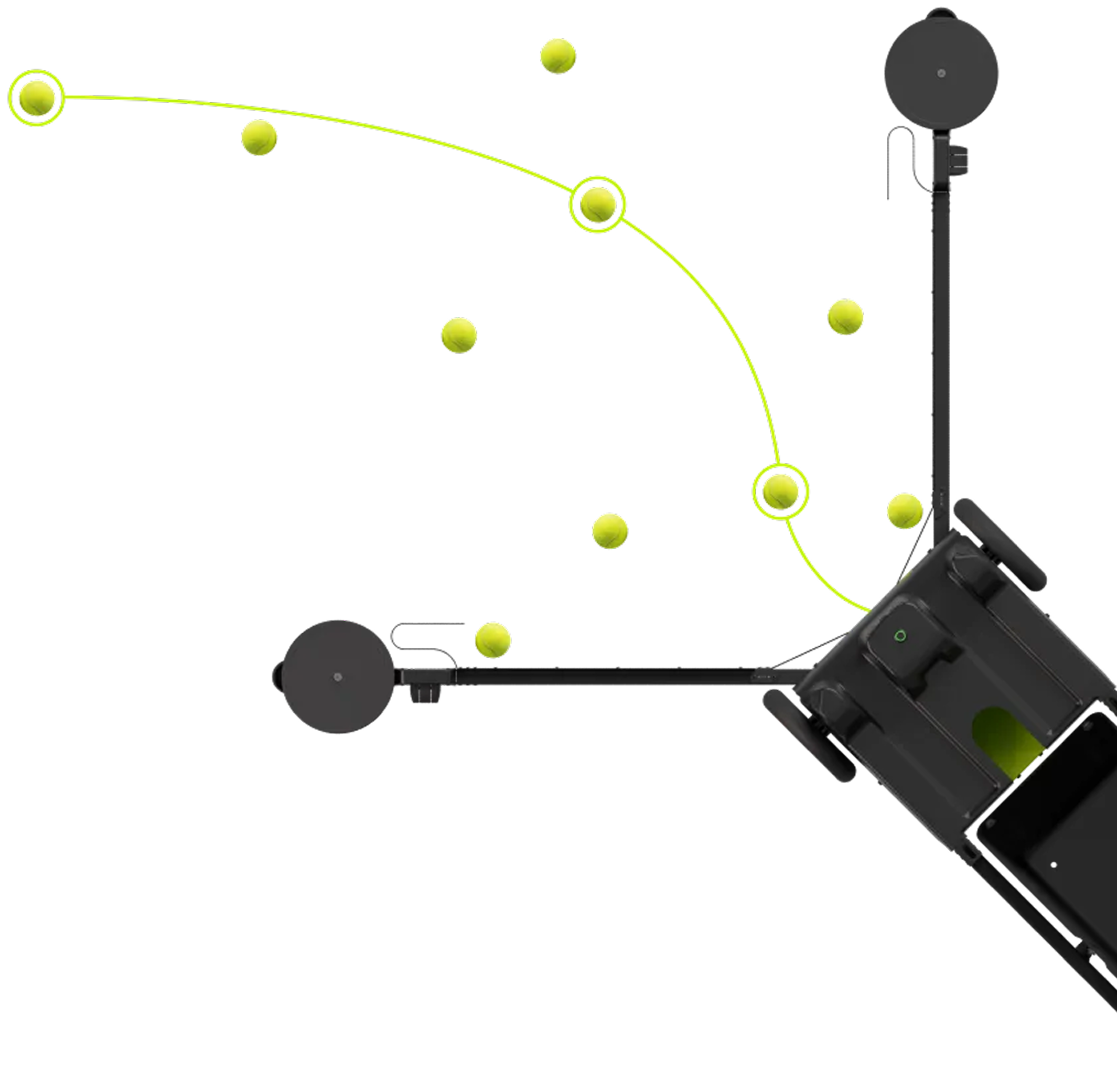 Innovative tennis training equipment and ball machines